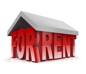 Property for rent concept 3d isolated illustration